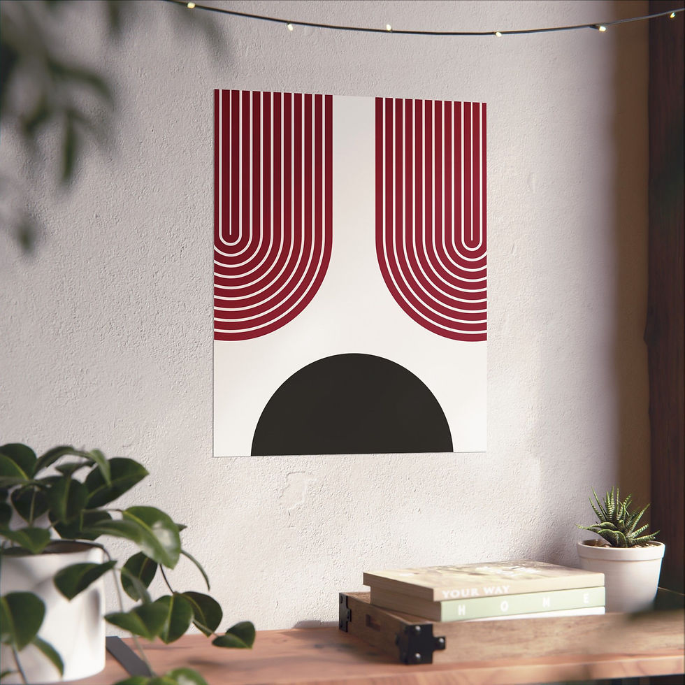 Thumbnail: Geometric 11 Matte Poster -Arizona Cardinals - Home
