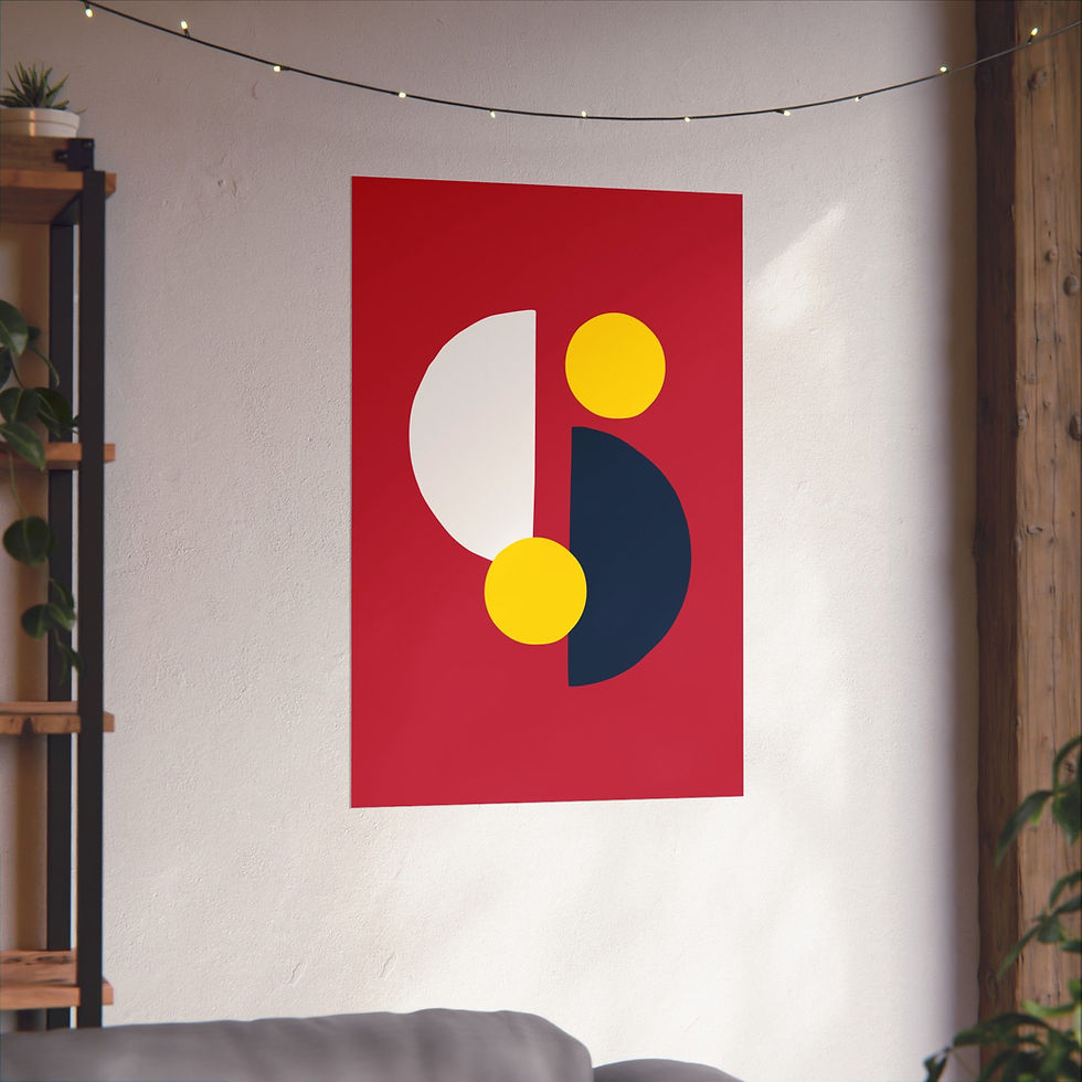 Thumbnail: Geometric 29 Matte Poster - St. Louis Cardinals - Away