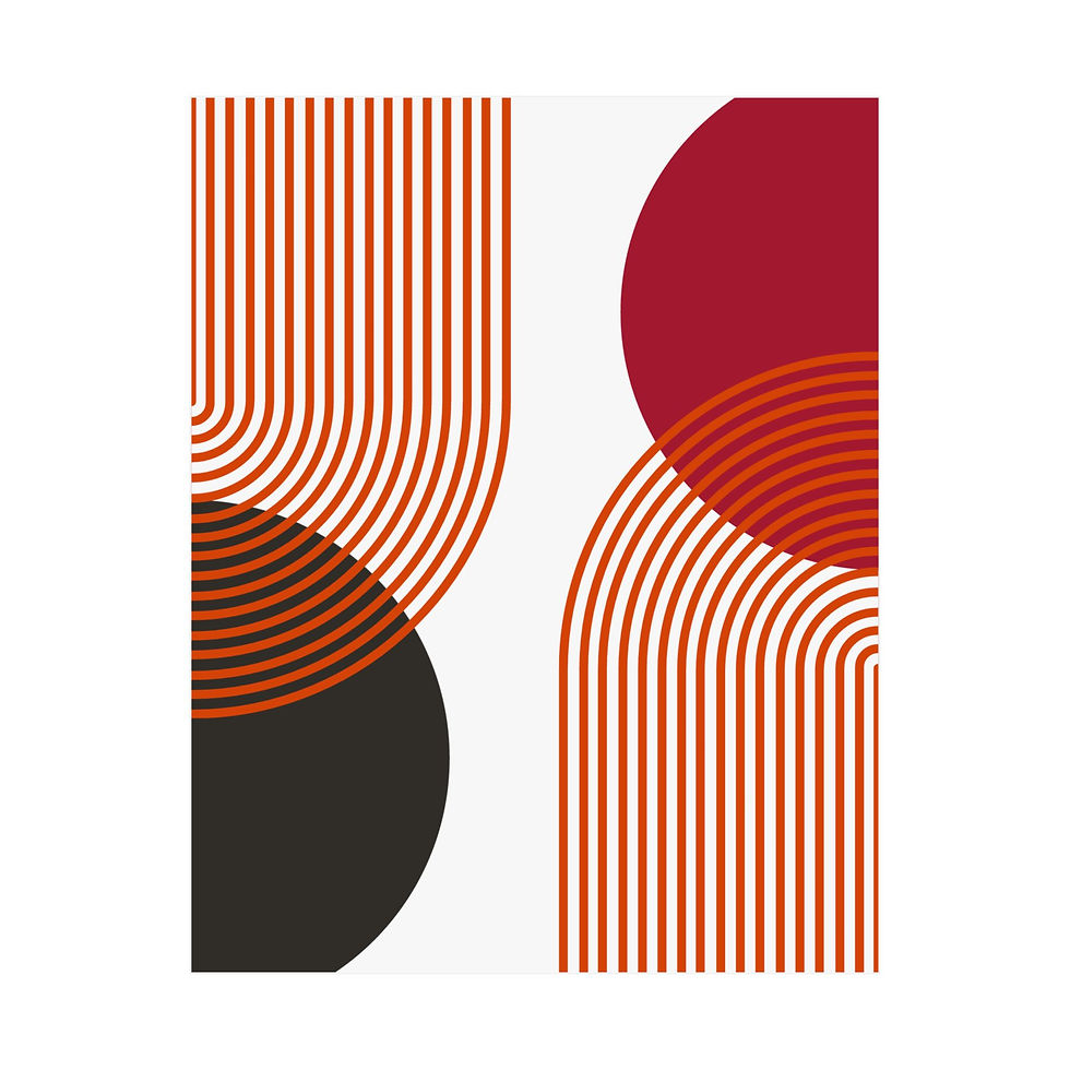 Geometric 25 Matte Poster - Tampa Bay Buccaneers - Home