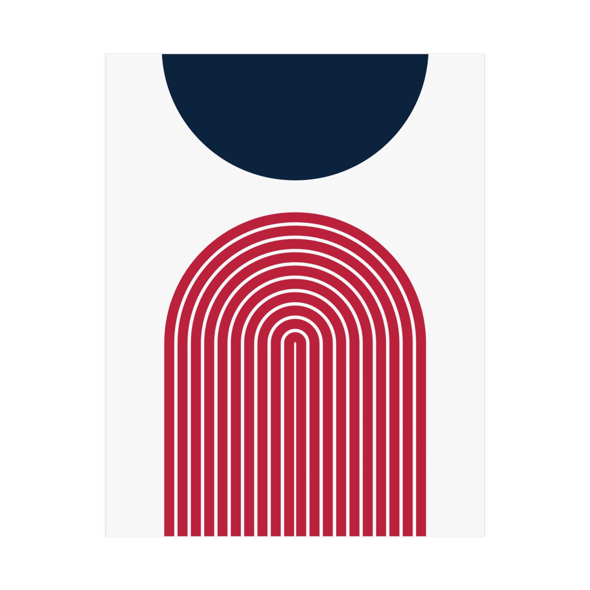 Geometric 09 Matte Poster - St. Louis Cardinals - Home