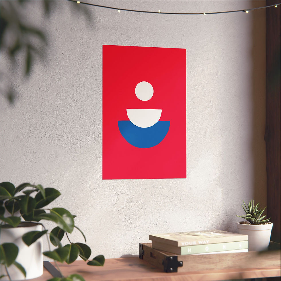 Thumbnail: Geometric 28 Matte Poster - Philadelphia 76ers - Alt