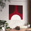 Thumbnail: Geometric 11 Matte Poster - Miami Heat - Alt