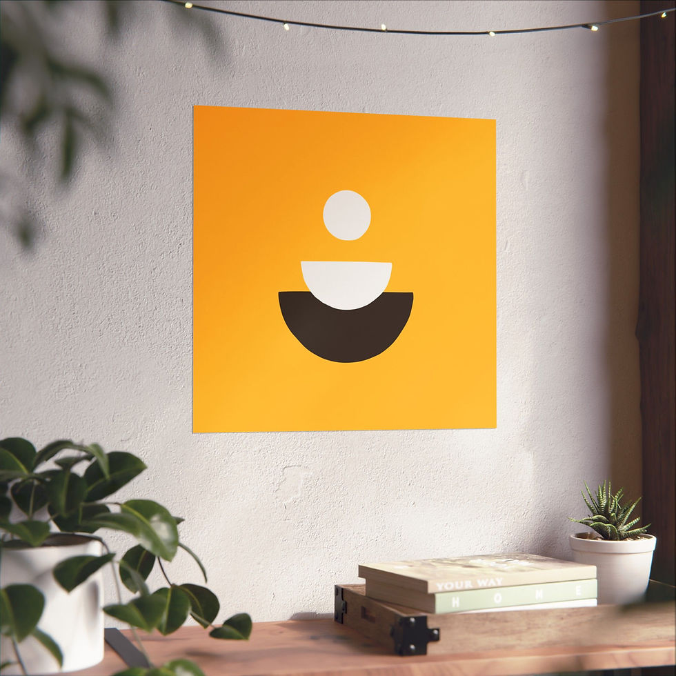 Thumbnail: Modern Geometric 28 Matte Poster - San Diego Padres - Alt