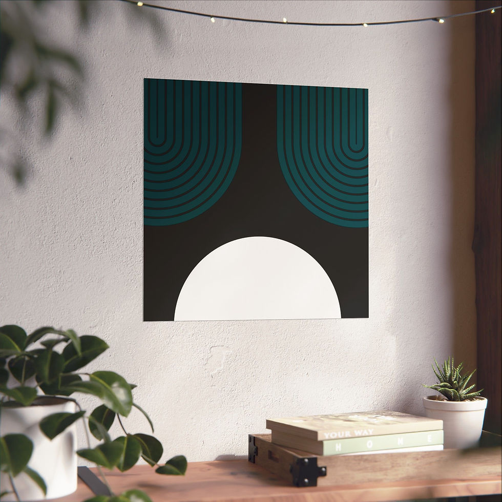Thumbnail: Modern Geometric - 11 - Matte Poster - Philadelphia Eagles - Alt
