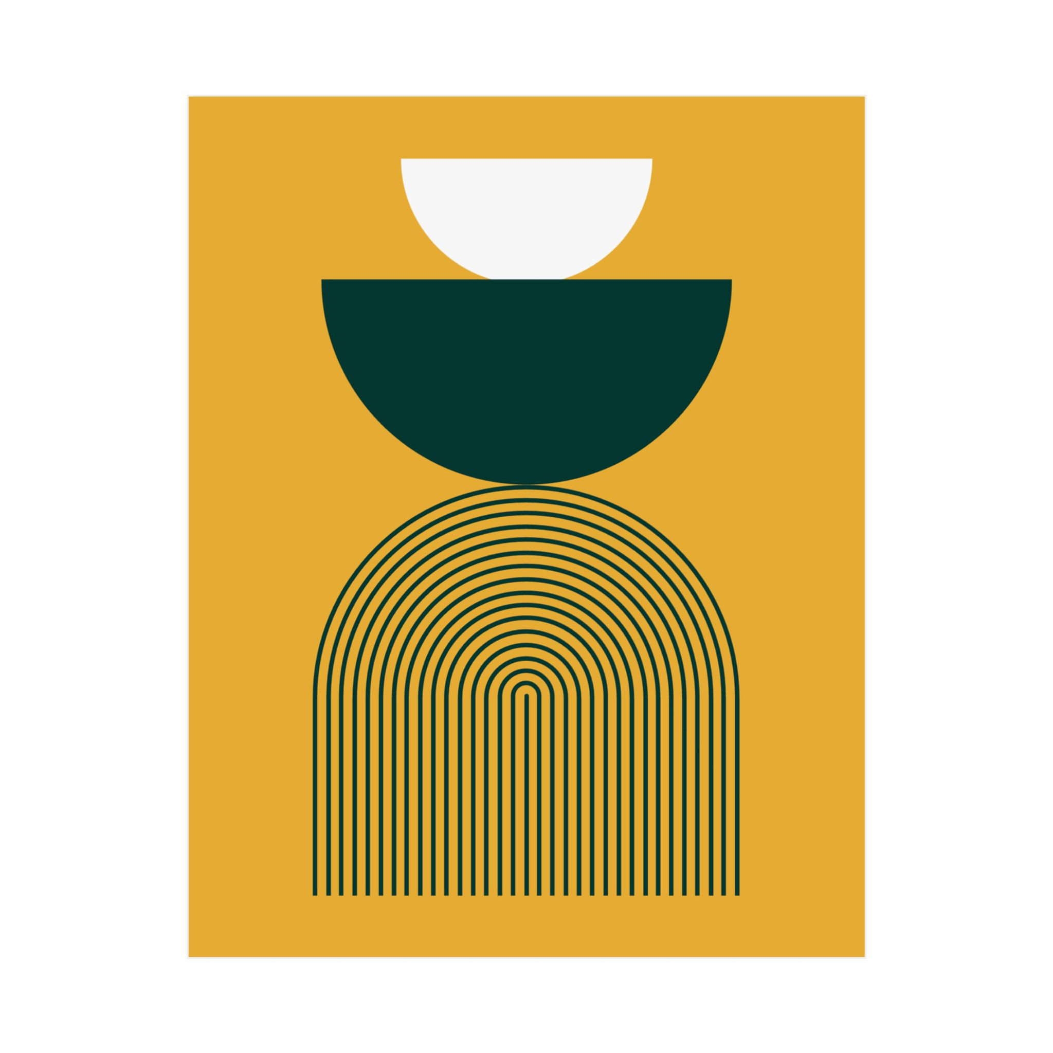 Modern Geometric 24 Matte Poster - Oakland A's - Away