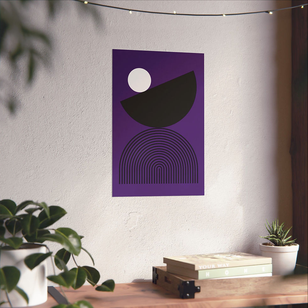 Thumbnail: Geometric 26 Matte Poster - Sacramento Kings - Alt
