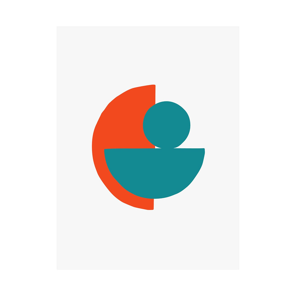 Thumbnail: Modern Geometric 31 Matte Poster - Miami Dolphins - Home