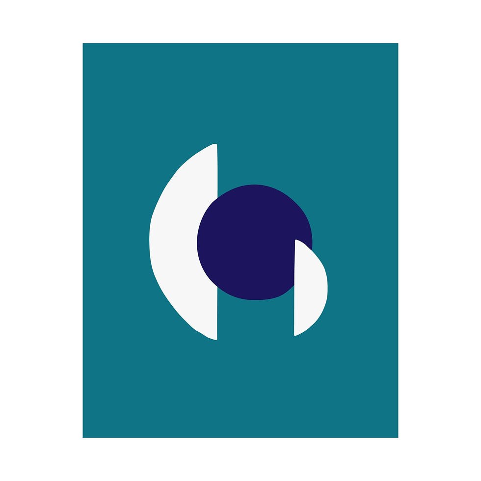 Thumbnail: Geometric 30 Matte Poster - Charlotte Hornets - Away