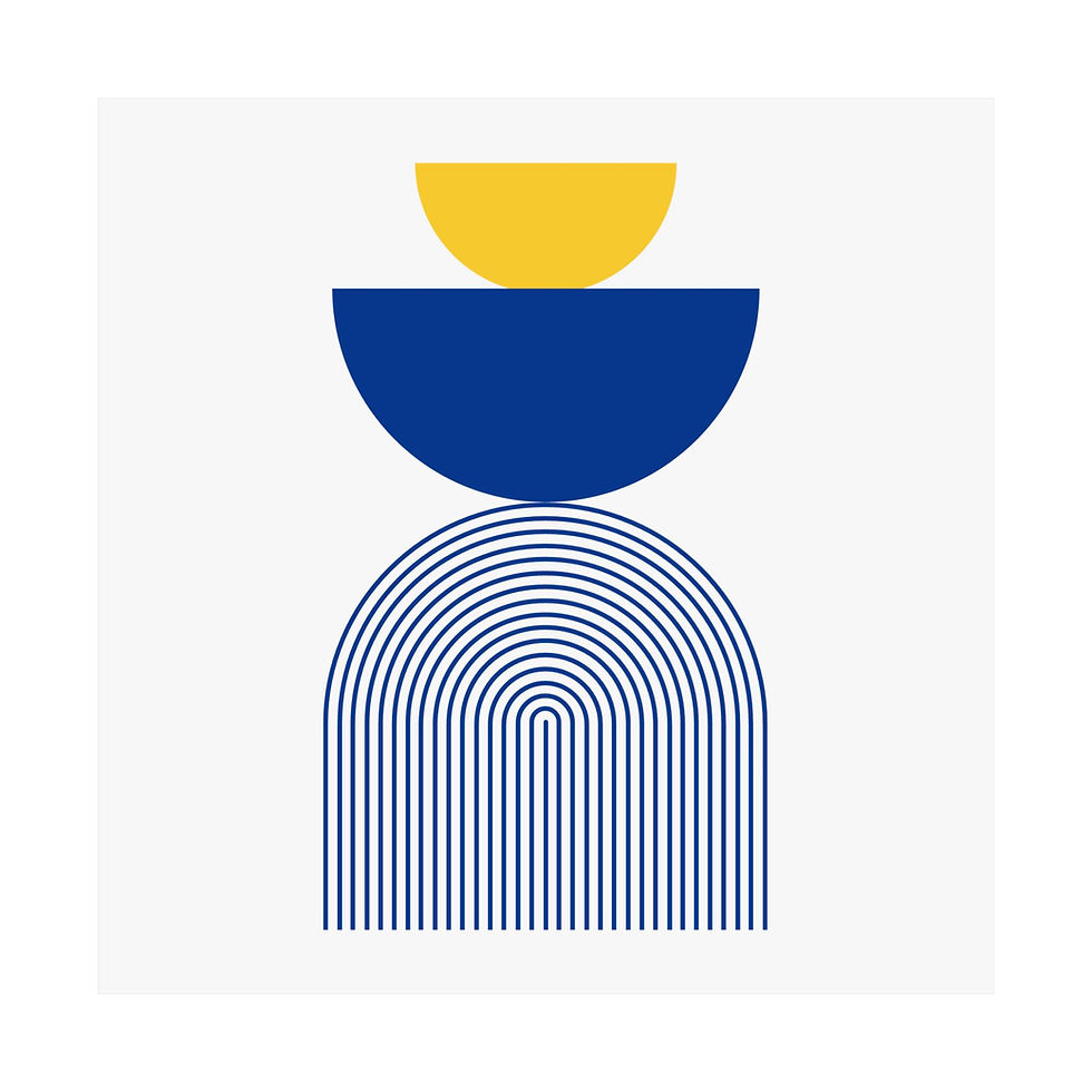 Thumbnail: Modern Geometric 24 Matte Poster - Los Angeles Rams - Home