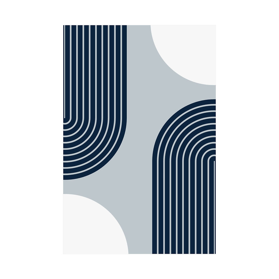 Thumbnail: Modern Geometric 10 Matte Poster - New York Yankees - Alt