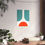 Thumbnail: Modern Geometric 11 Matte Poster - Miami Dolphins - Home