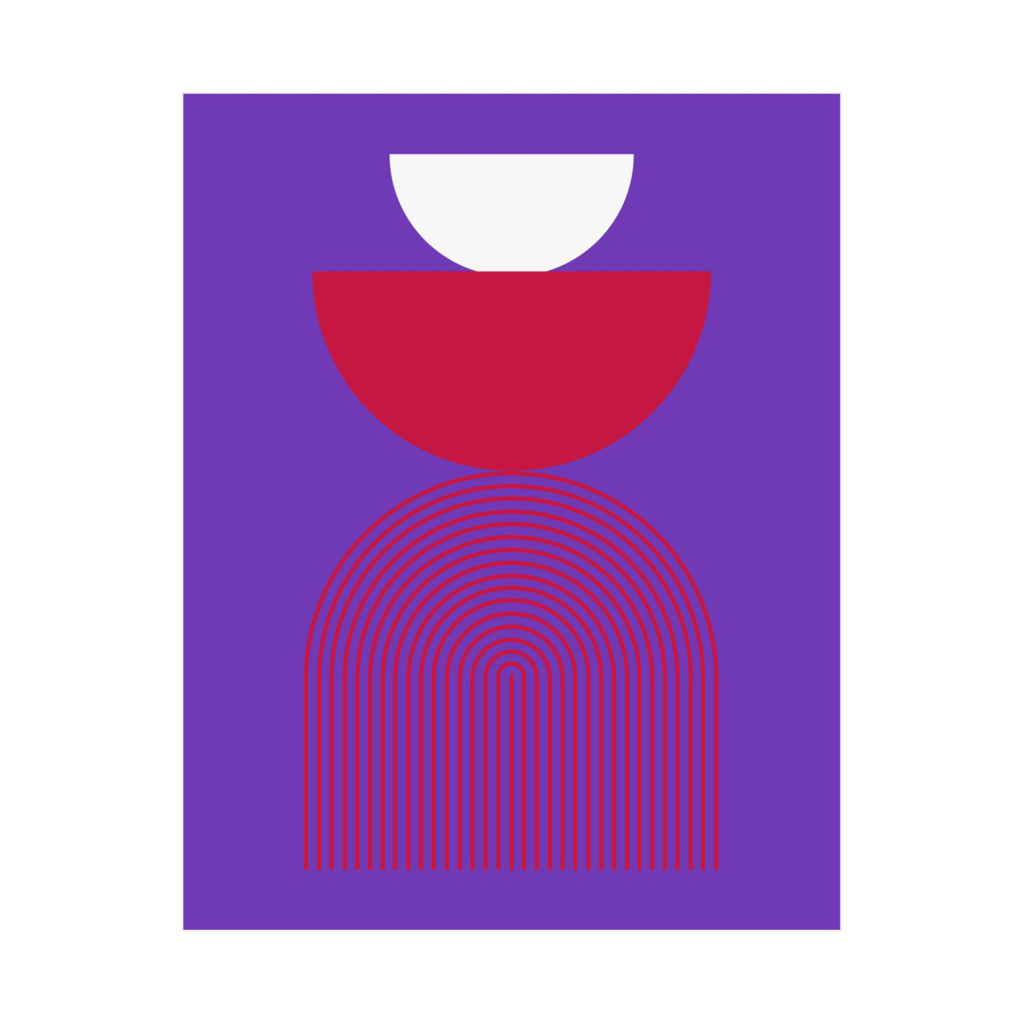 Geometric 24 Matte Poster -Toronto Raptors - Alt