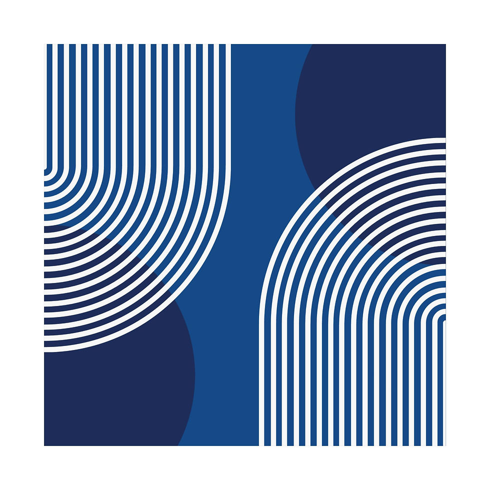 Thumbnail: Modern Geometric 25 Matte Poster - Toronto Blue Jays - Alt