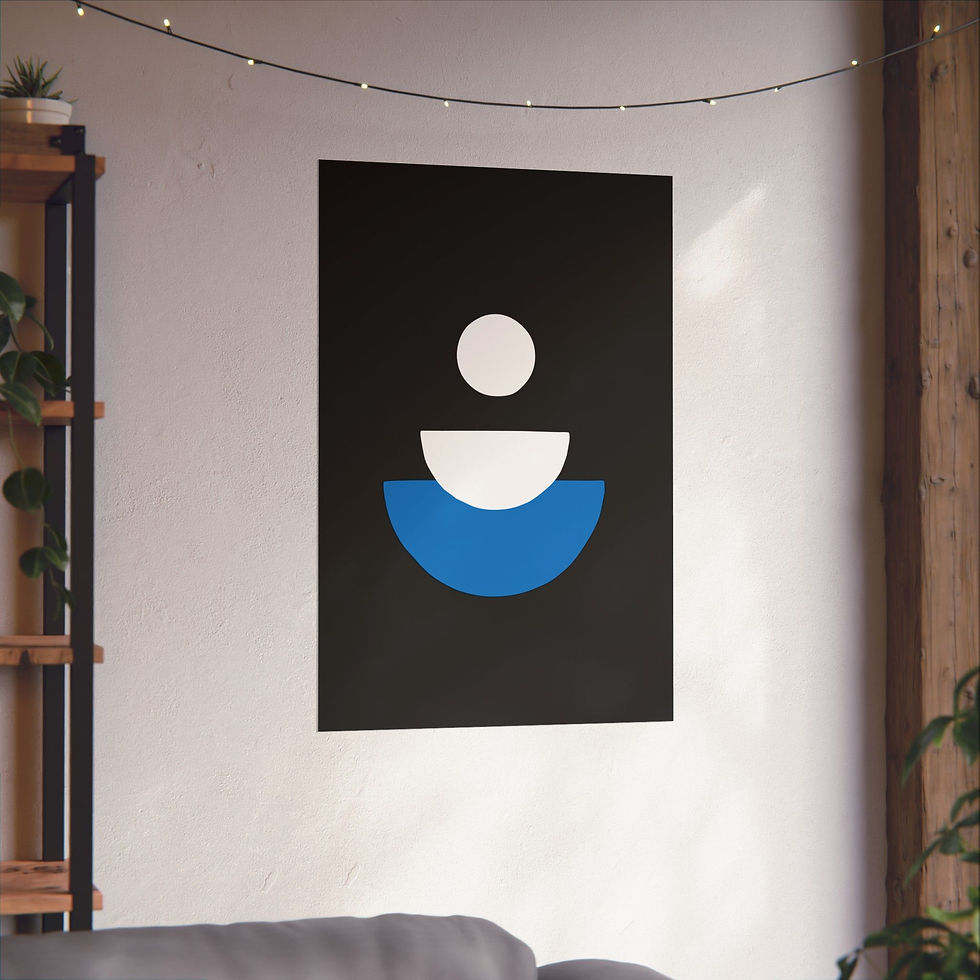 Thumbnail: Modern Geometric 28 Matte Poster - Orlando Magic - Alt
