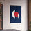 Thumbnail: Modern Geometric 30 Matte Poster - Boston Red Sox - Alt