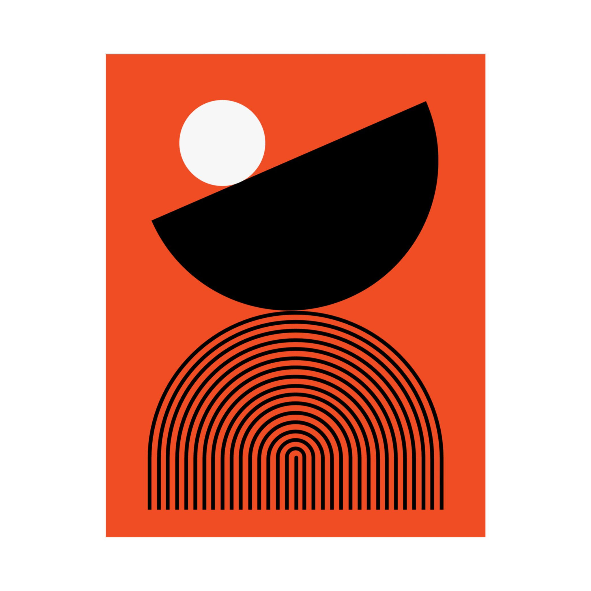 Geometric 26 Matte Poster - Cincinnati Bengals - Alt