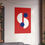 Thumbnail: Modern Geometric 29 Matte Poster - Chicago Cubs - Alt