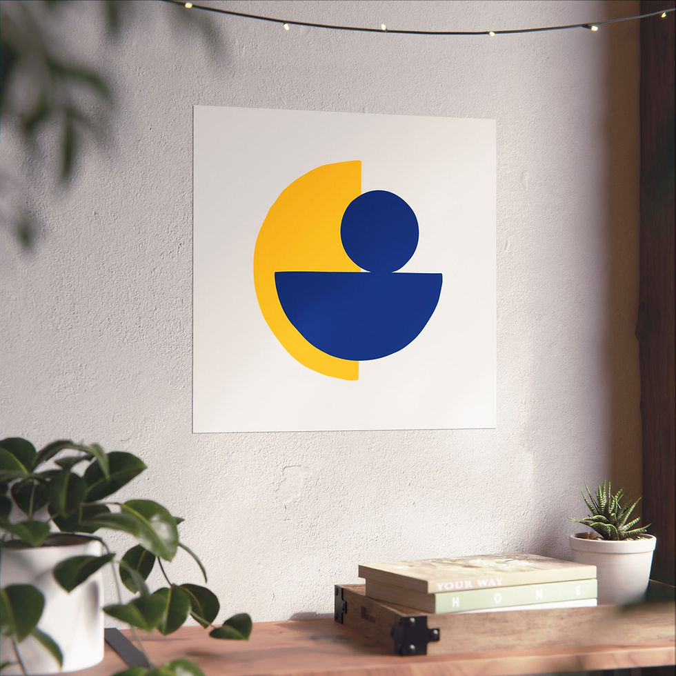 Thumbnail: Modern Geometric 31 Matte Poster - Los Angeles Rams - Home