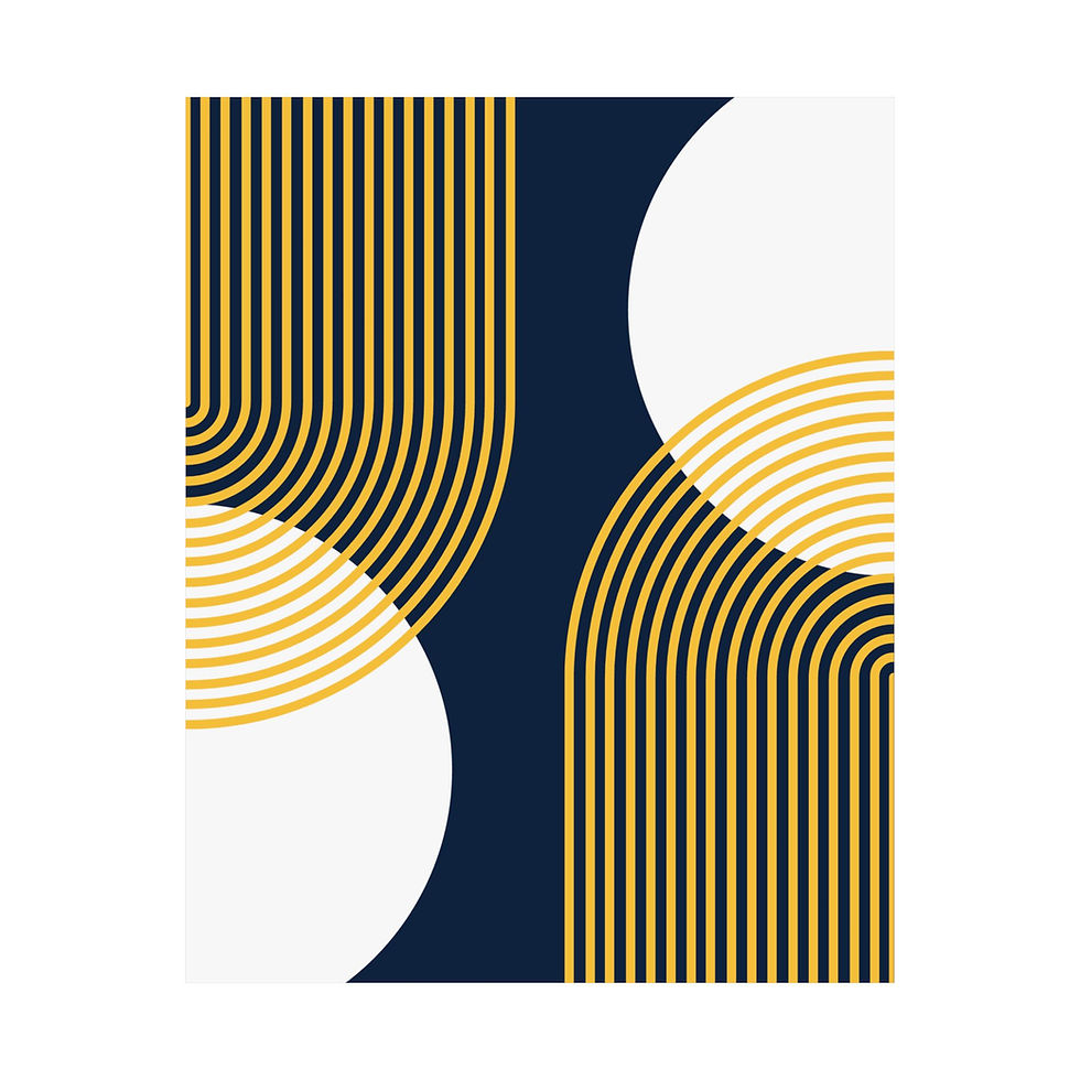 Thumbnail: Modern Geometric 25 Matte Poster - Denver Nuggets - Away