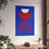 Thumbnail: Geometric 24 Matte Poster - Detroit Pistons - Away