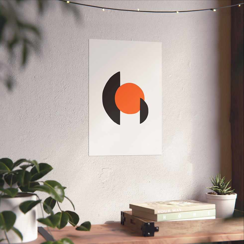 Thumbnail: Modern Geometric 30 Matte Poster - San Francisco Giants - Home