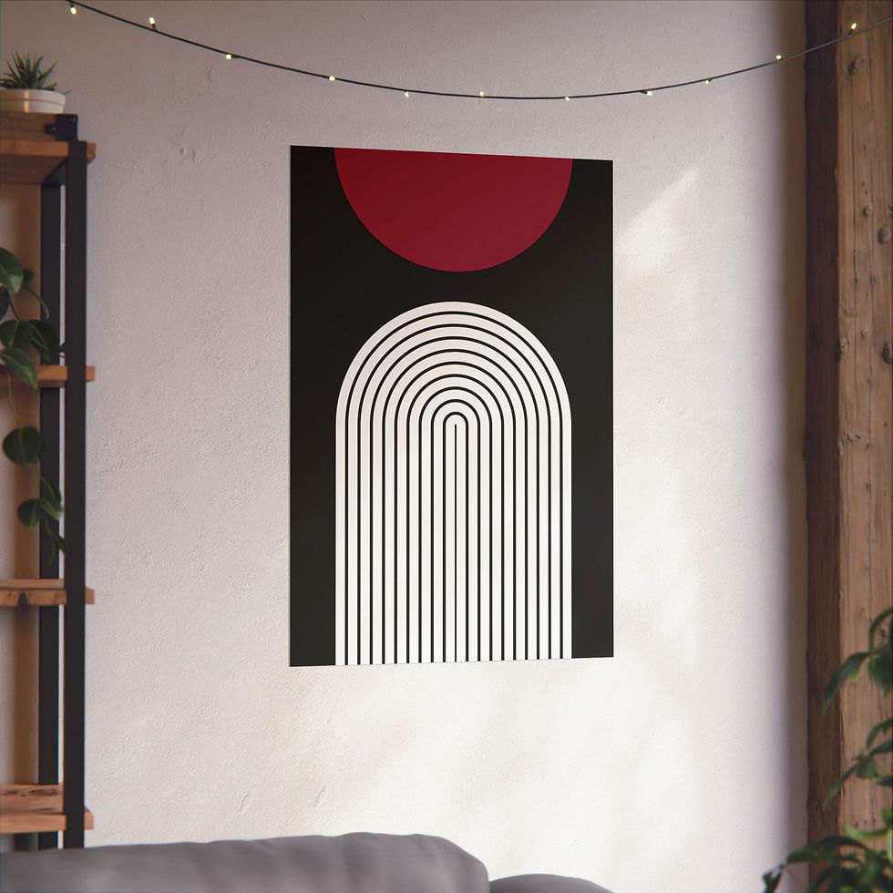 Thumbnail: Geometric 09 Matte Poster -Arizona Cardinals - Away