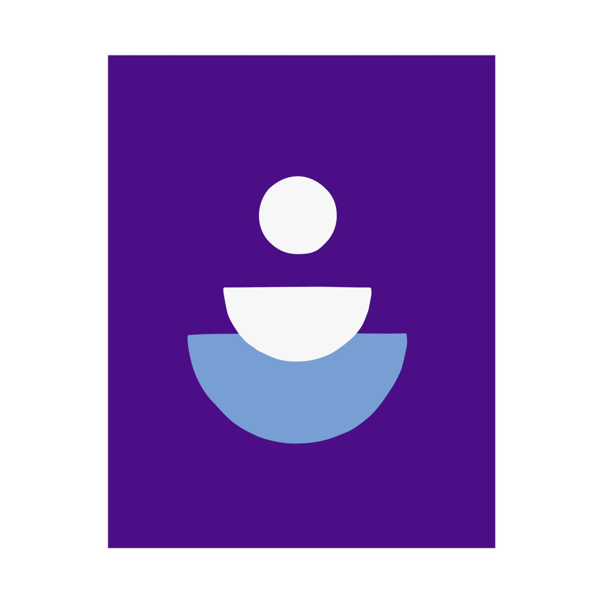 Geometric 28 Matte Poster - Utah Jazz - Away