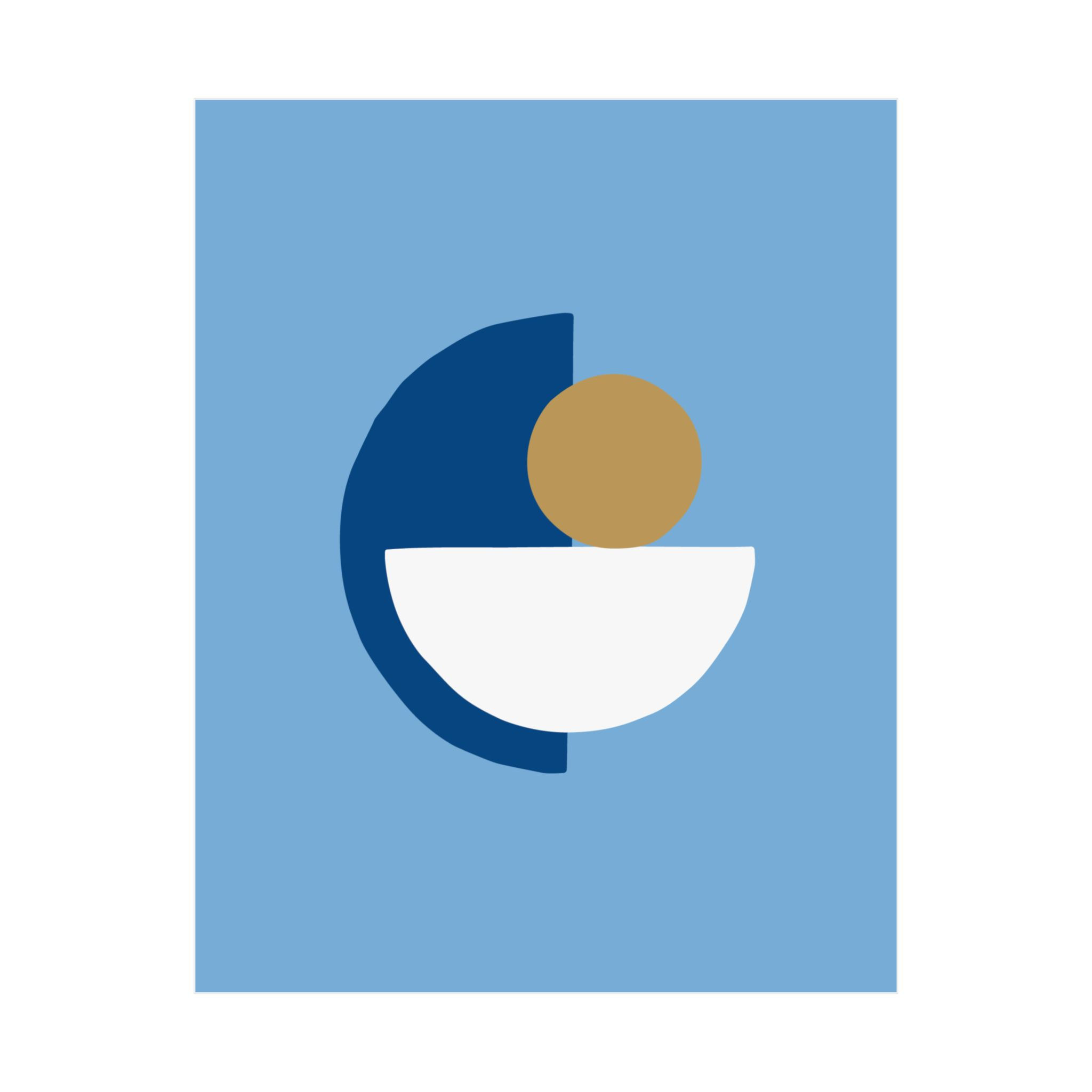 Modern Geometric 31 Matte Poster - Kansas City Royals - Alt