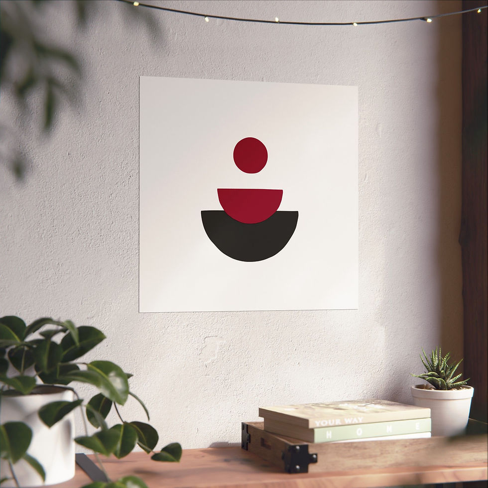 Thumbnail: Geometric 28 Matte Poster - Miami Heat - Home