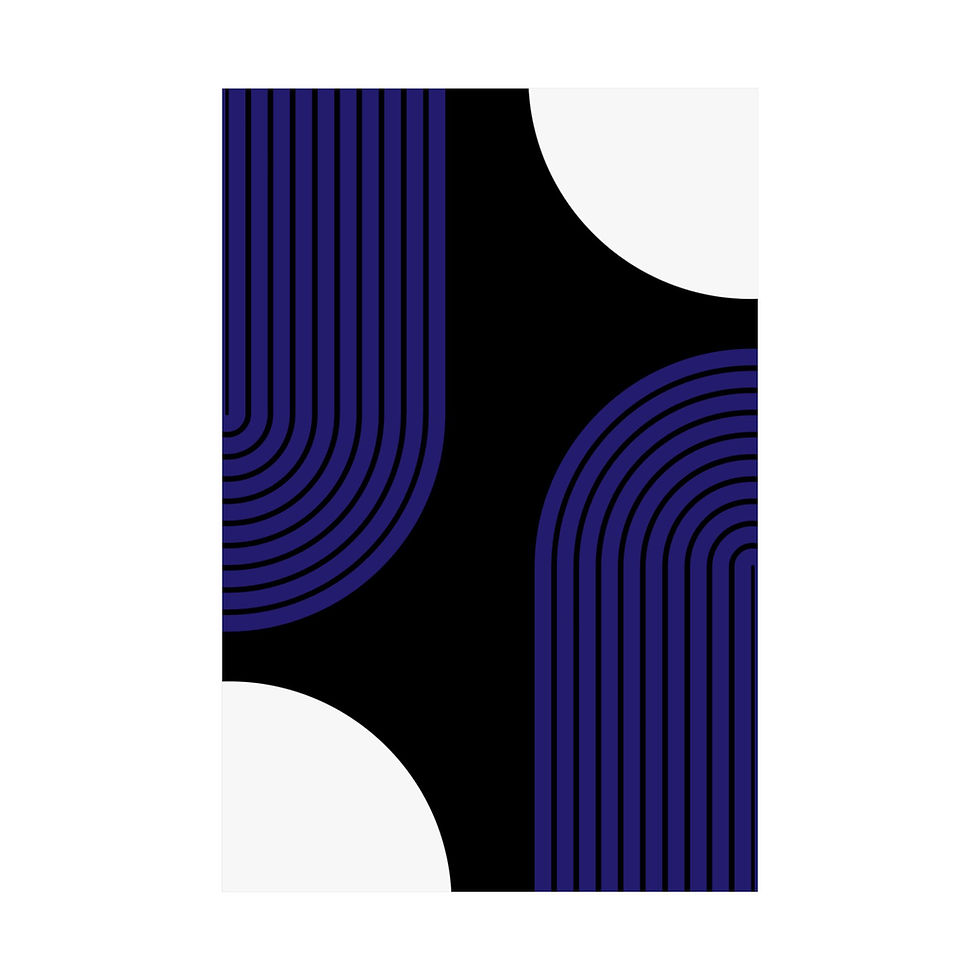 Thumbnail: Modern Geometric 10 Matte Poster - Baltimore Ravens - Alt