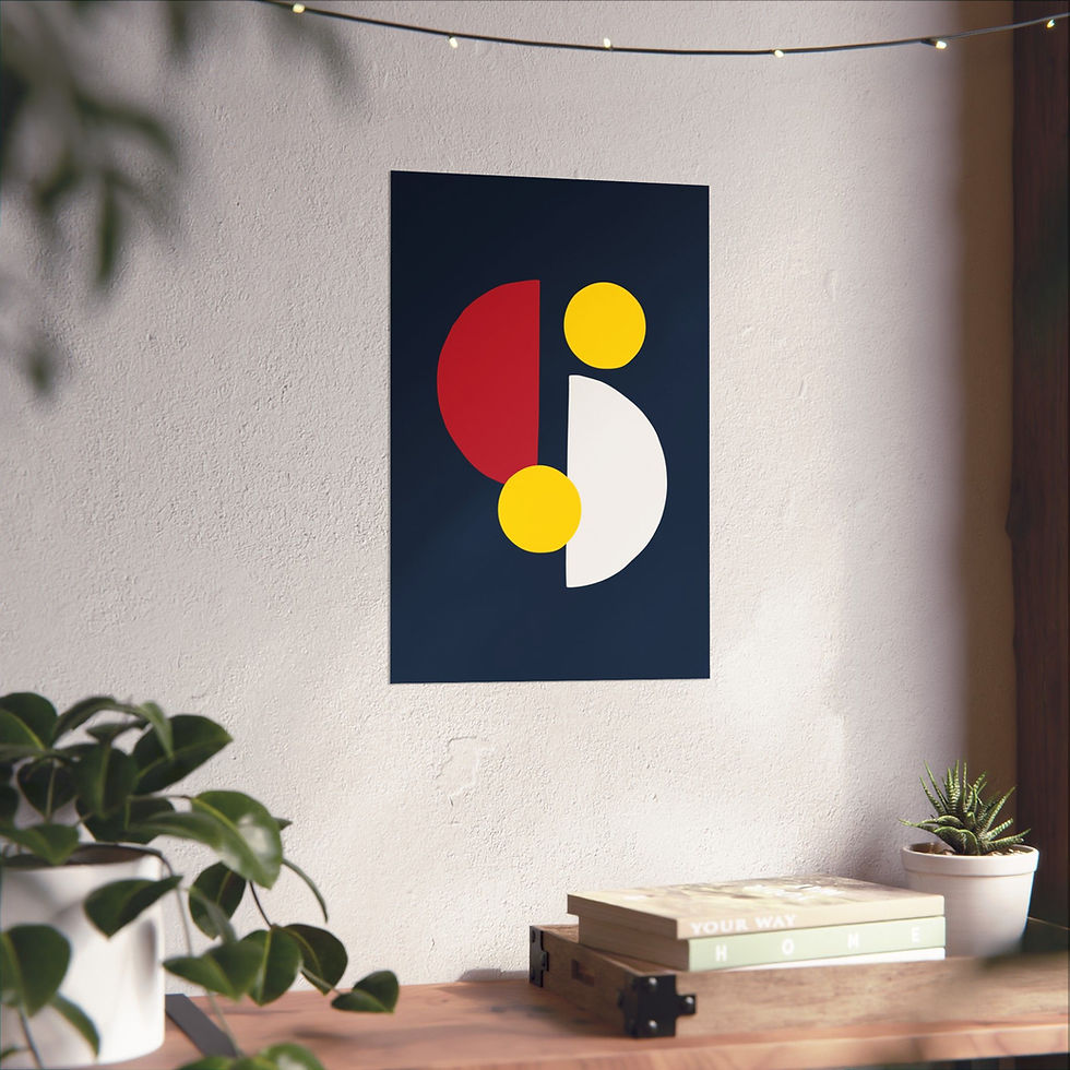 Thumbnail: Geometric 29 Matte Poster - St. Louis Cardinals - Alt