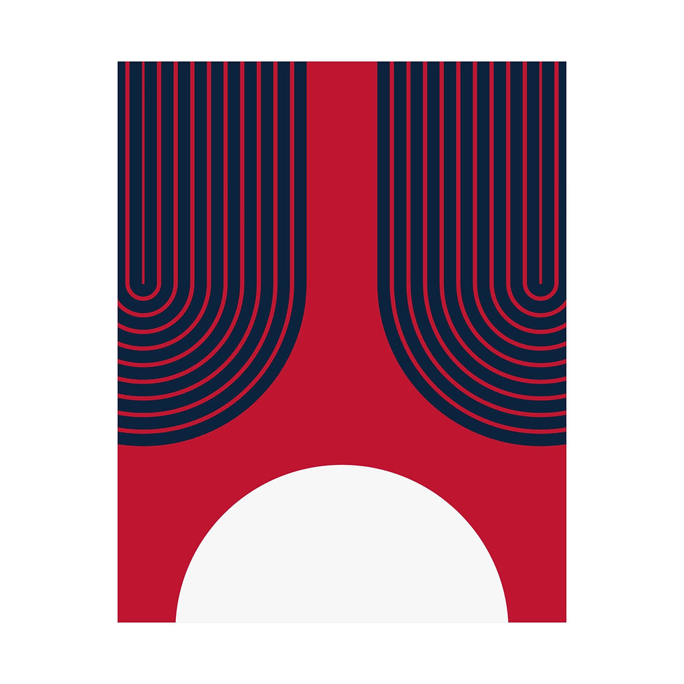 Thumbnail: Geometric 11 Matte Poster - New Orleans Pelicans - Alt