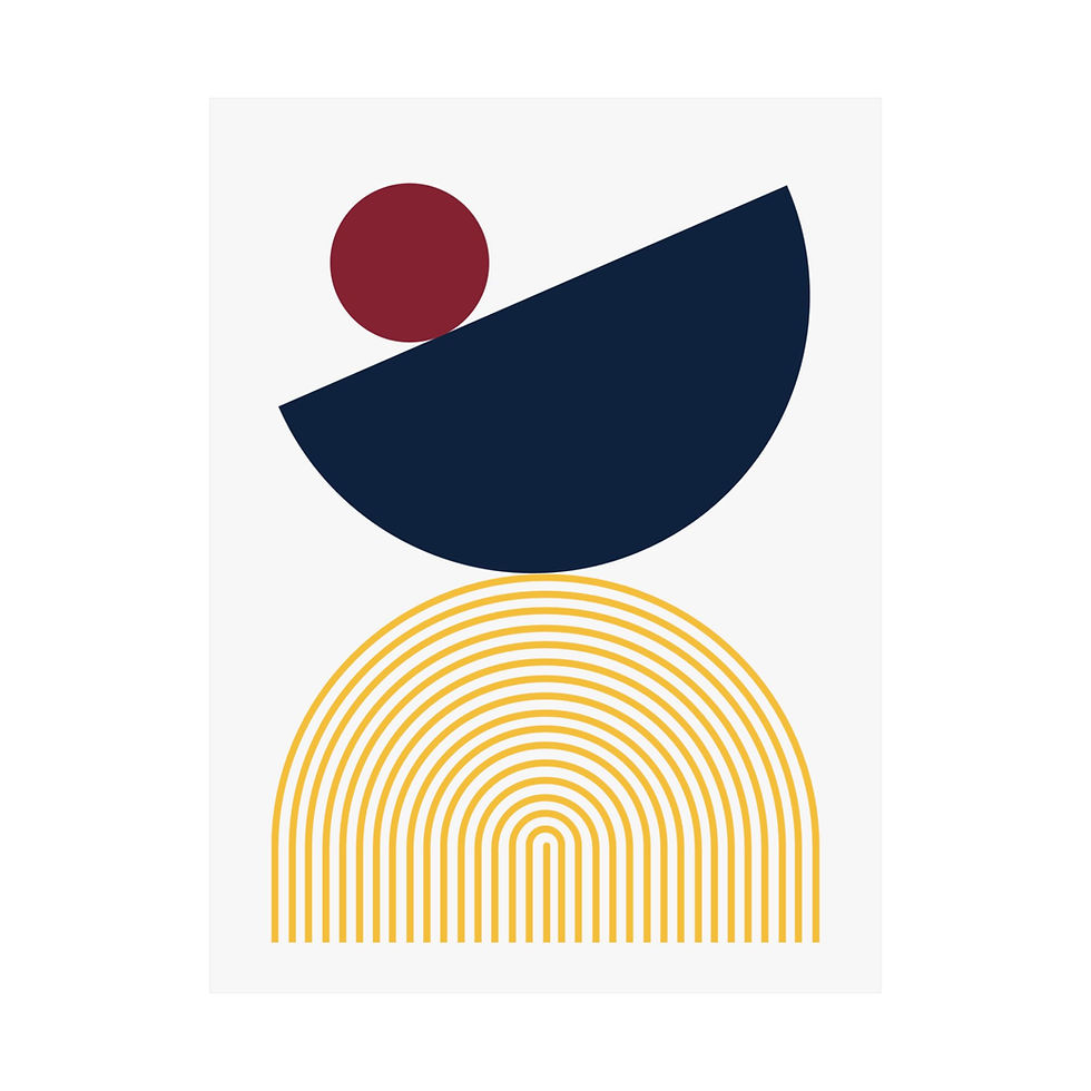 Thumbnail: Modern Geometric 26 Matte Poster - Denver Nuggets - Home