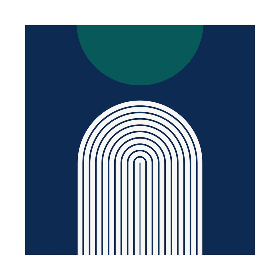 Thumbnail: Modern Geometric 09 Matte Poster - Seattle Mariners - Away