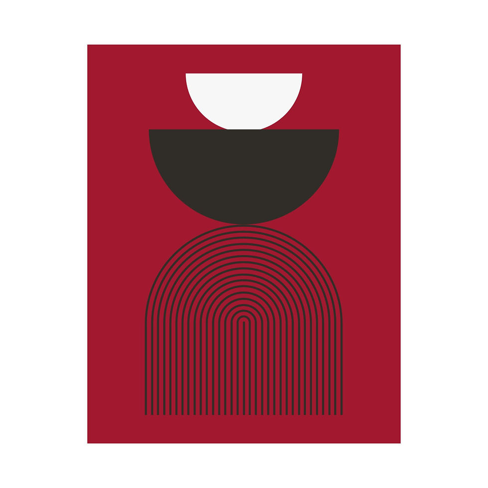 Geometric 24 Matte Poster - Tampa Bay Buccaneers - Away