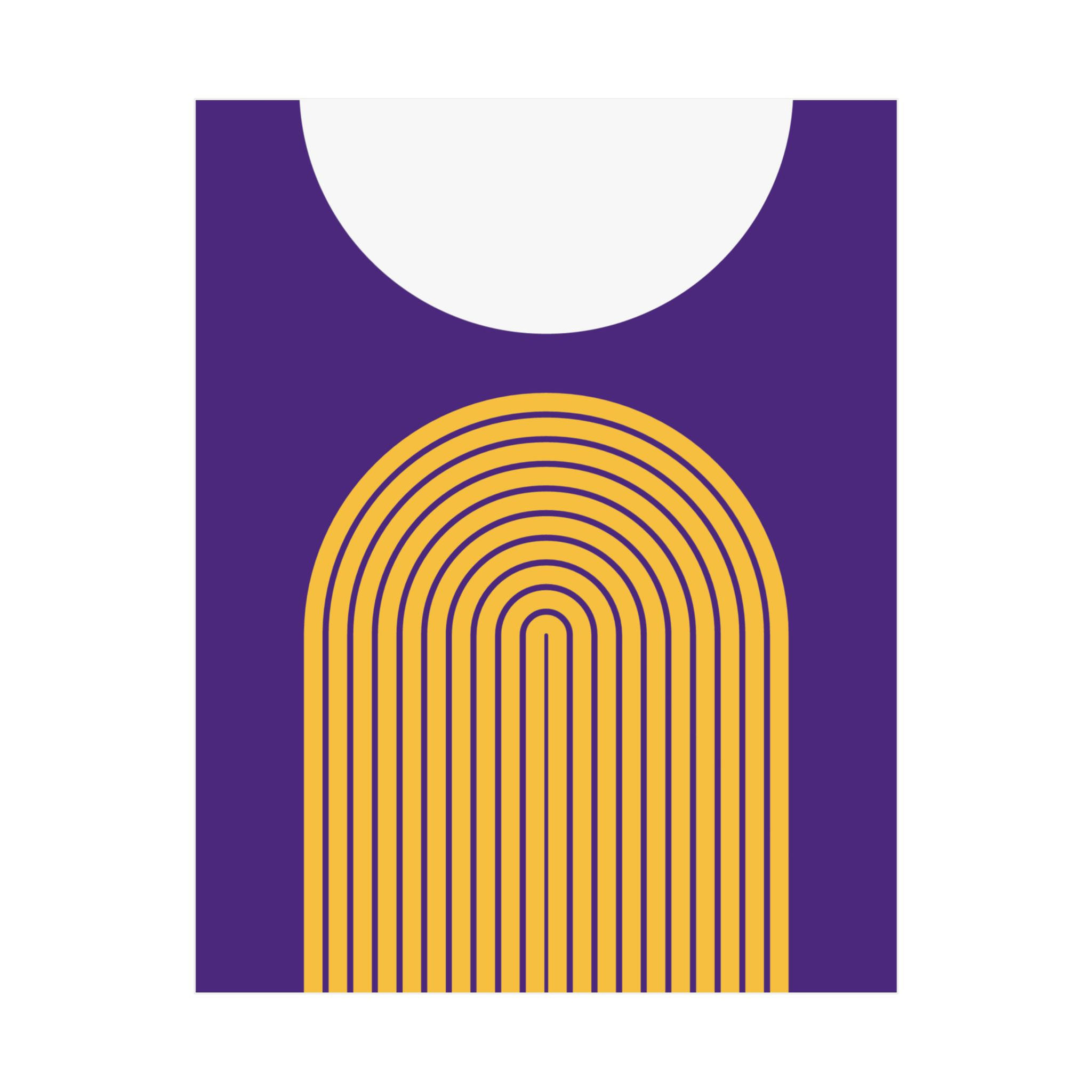 Modern Geometric 09 Matte Poster - Minnesota Vikings - Away