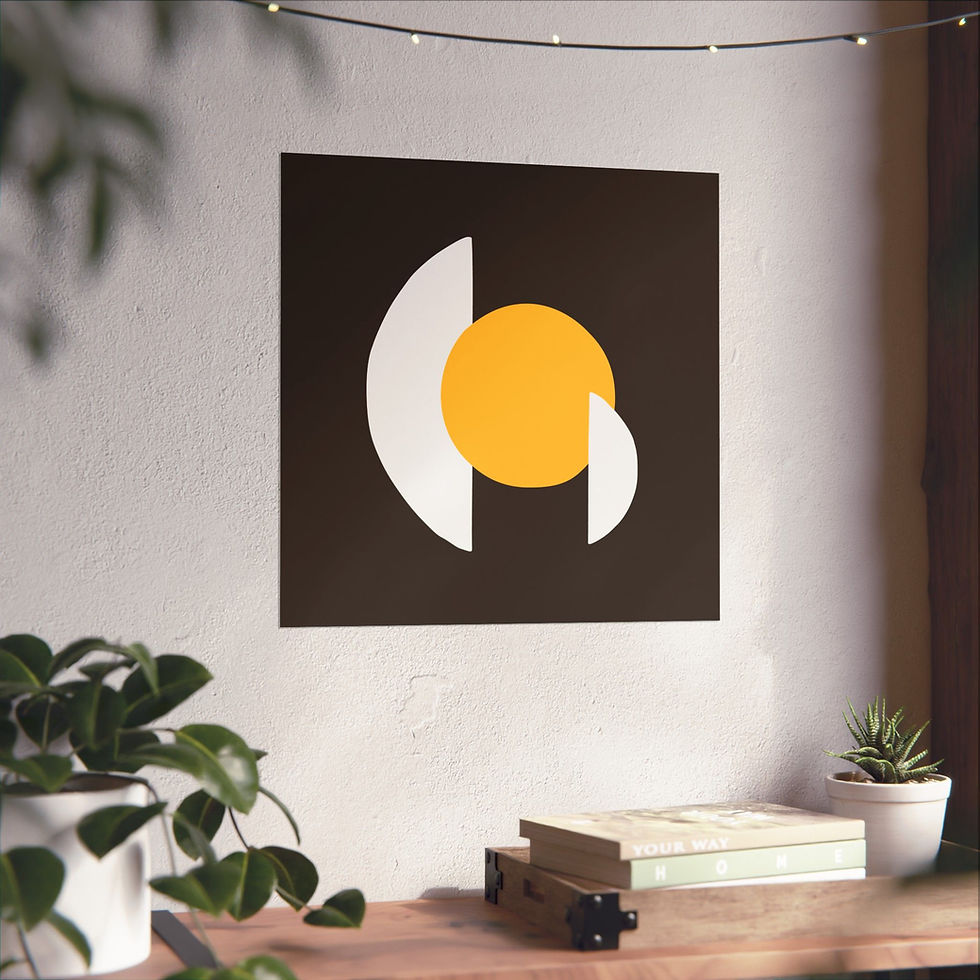 Thumbnail: Modern Geometric 30 Matte Poster - San Diego Padres - Away