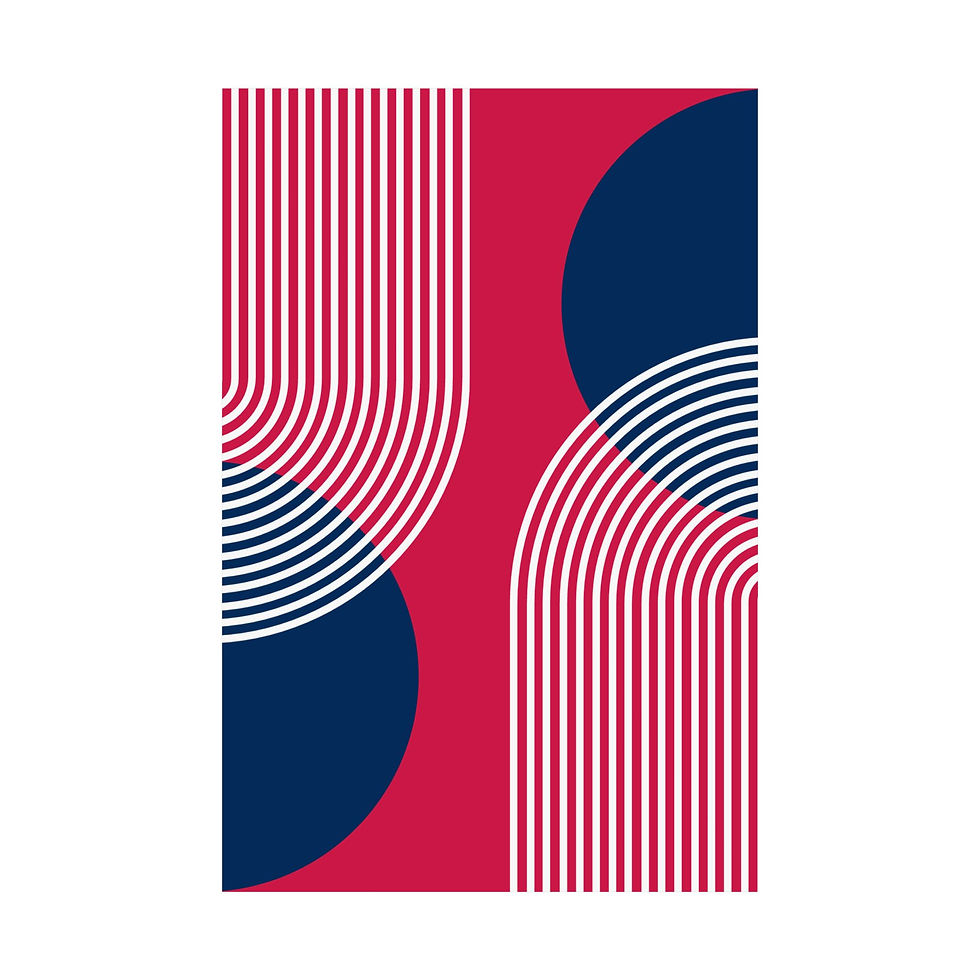 Thumbnail: Geometric 25 Matte Poster - Minnesota Twins - Alt