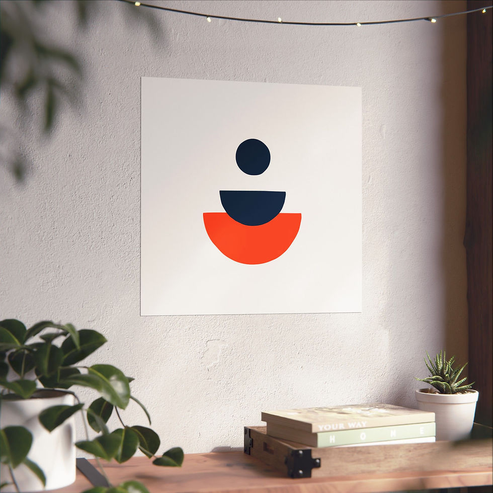 Thumbnail: Modern Geometric 28 Matte Poster - Denver Broncos - Home