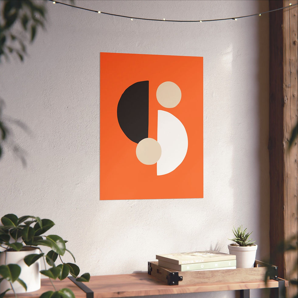 Thumbnail: Modern Geometric 29 Matte Poster - San Francisco Giants - Alt