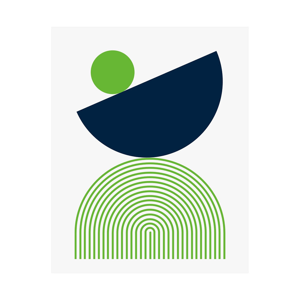 Thumbnail: Modern Geometric - 26 - Matte Poster - Seattle Seahawks - Home