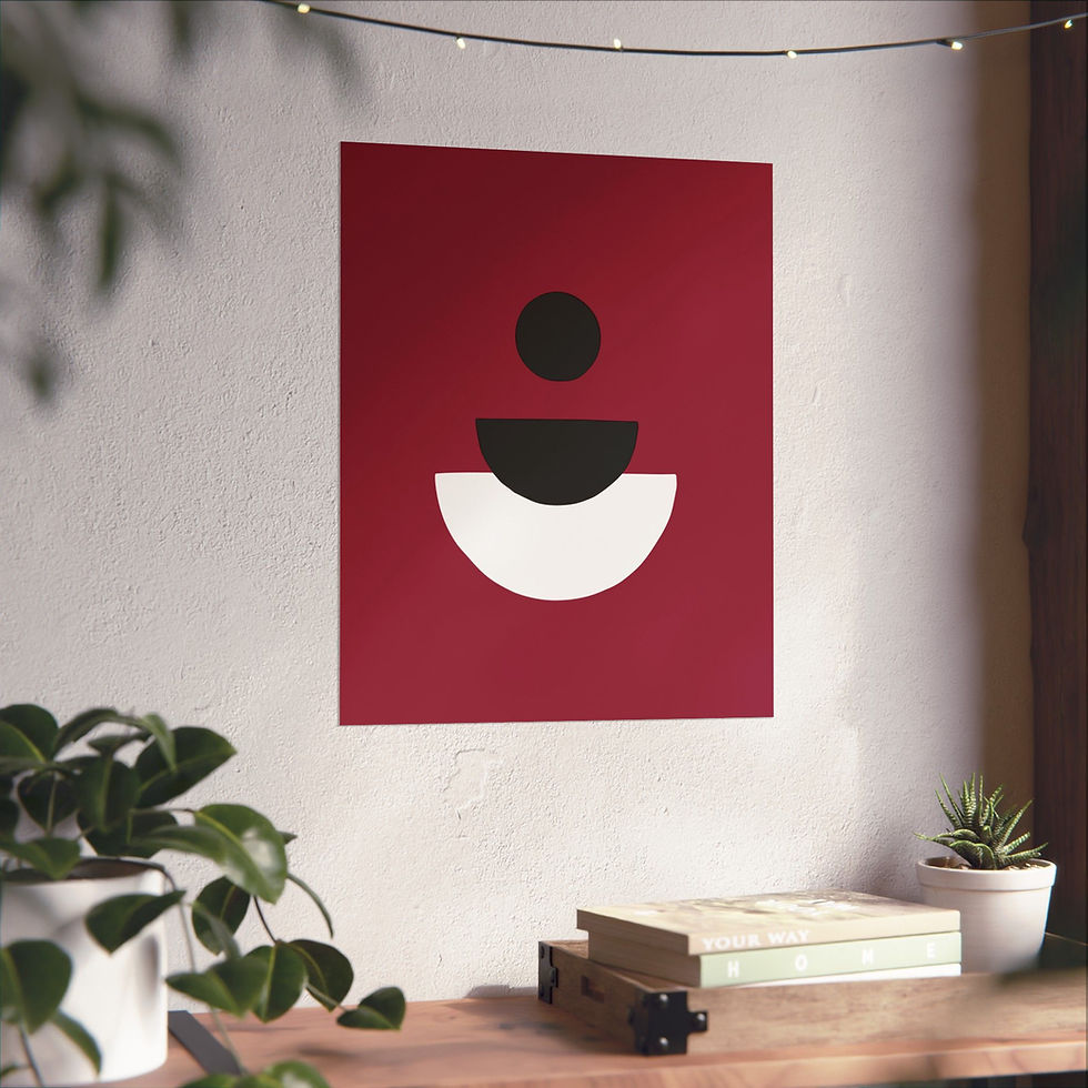 Thumbnail: Geometric 28 Matte Poster -Arizona Cardinals - Alt