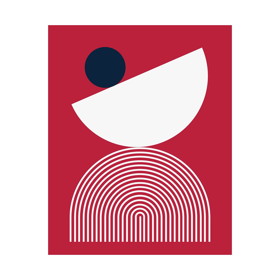 Thumbnail: Geometric 26 Matte Poster - St. Louis Cardinals - Away