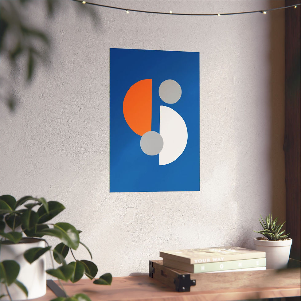 Thumbnail: Modern Geometric 29 Matte Poster - New York Knicks - Away