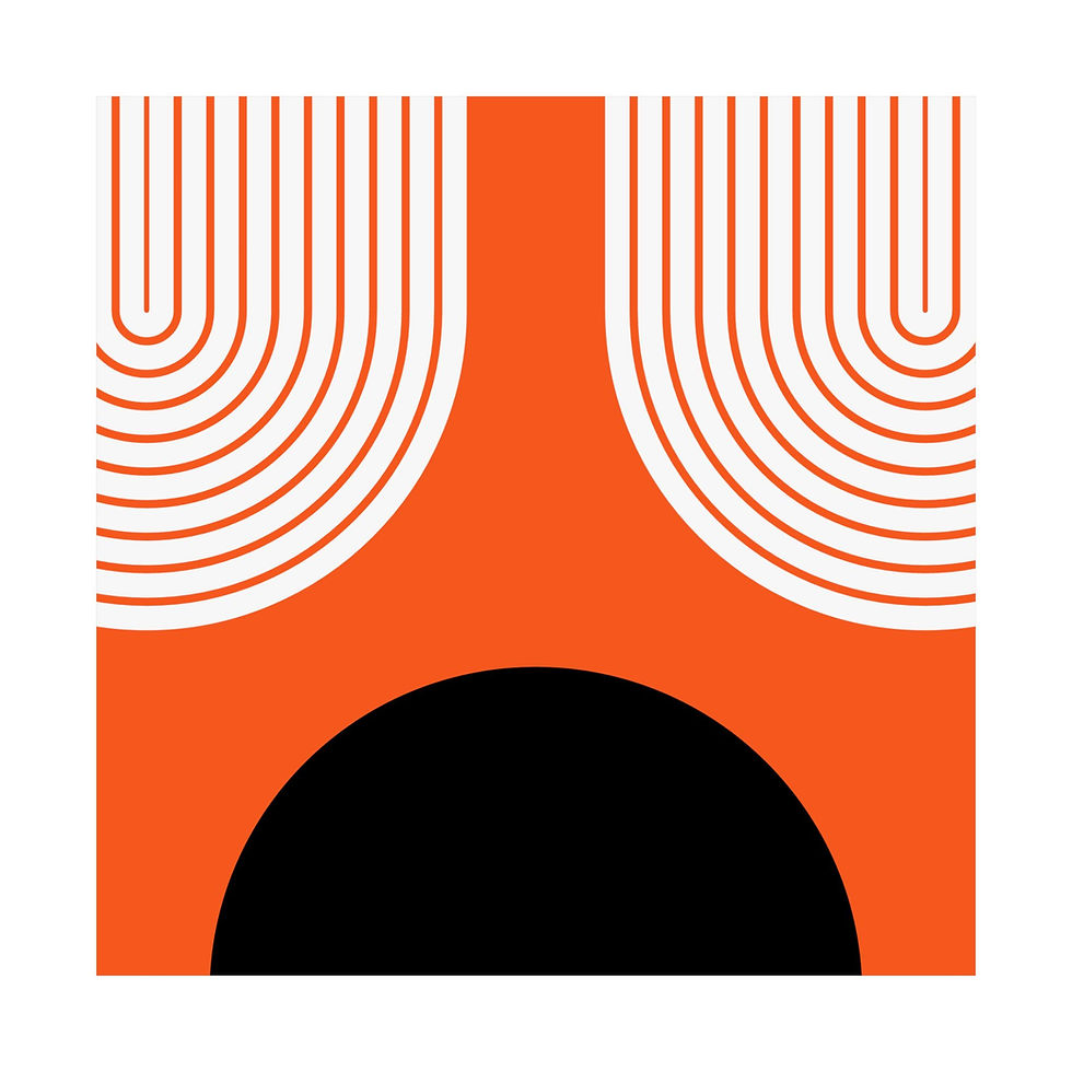 Thumbnail: Modern Geometric 11 Matte Poster - San Francisco Giants - Alt