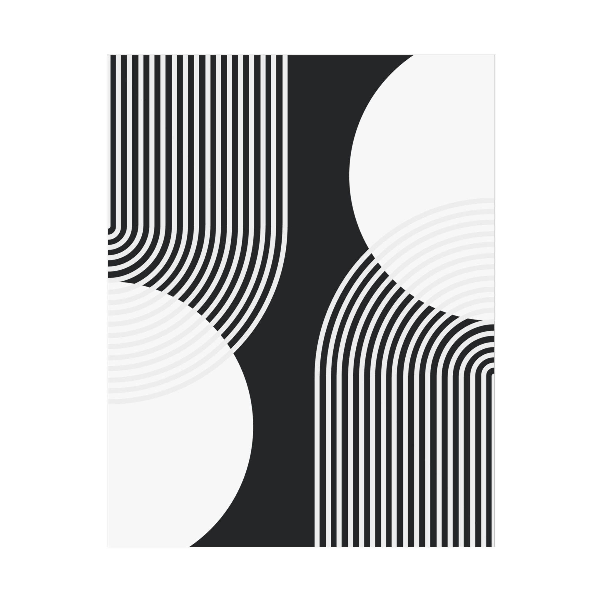 Modern Geometric 25 Matte Poster - Brooklyn Nets - Alt