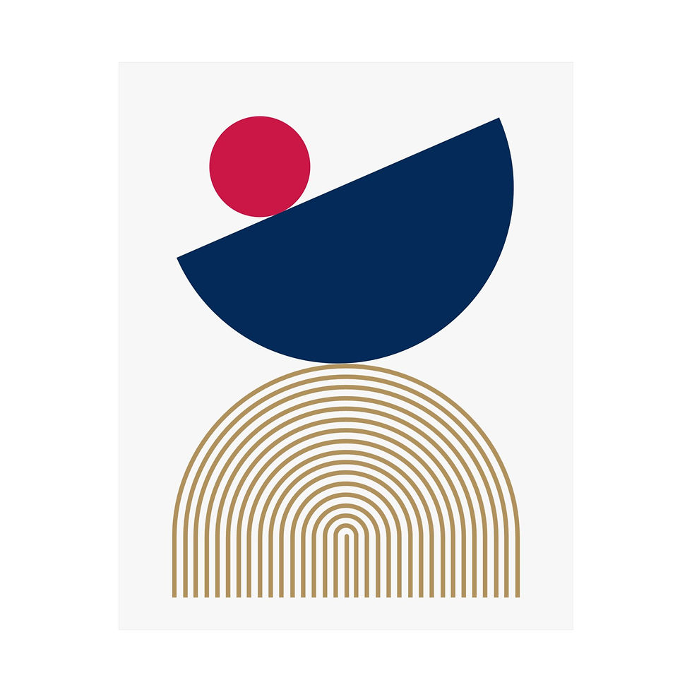Thumbnail: Geometric 26 Matte Poster - Minnesota Twins - Home