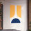 Thumbnail: Modern Geometric 11 Matte Poster - Indiana Pacers - Home