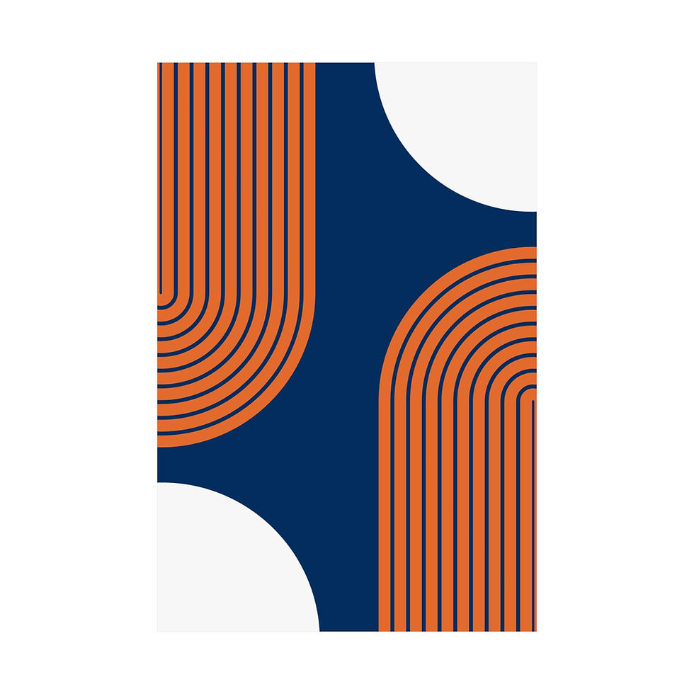 Thumbnail: Modern Geometric 10 Matte Poster - Houston Astros - Alt