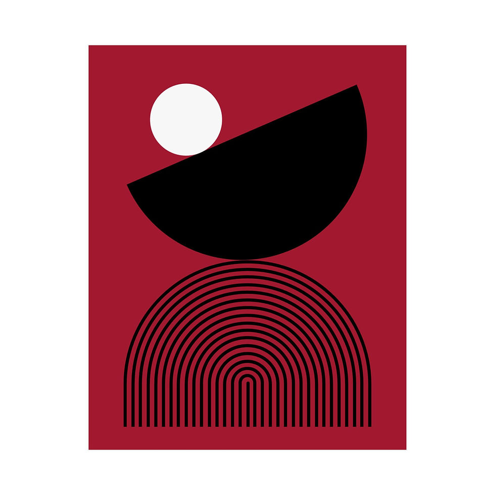 Geometric 26 Matte Poster - Arizona Diamondbacks - Alt